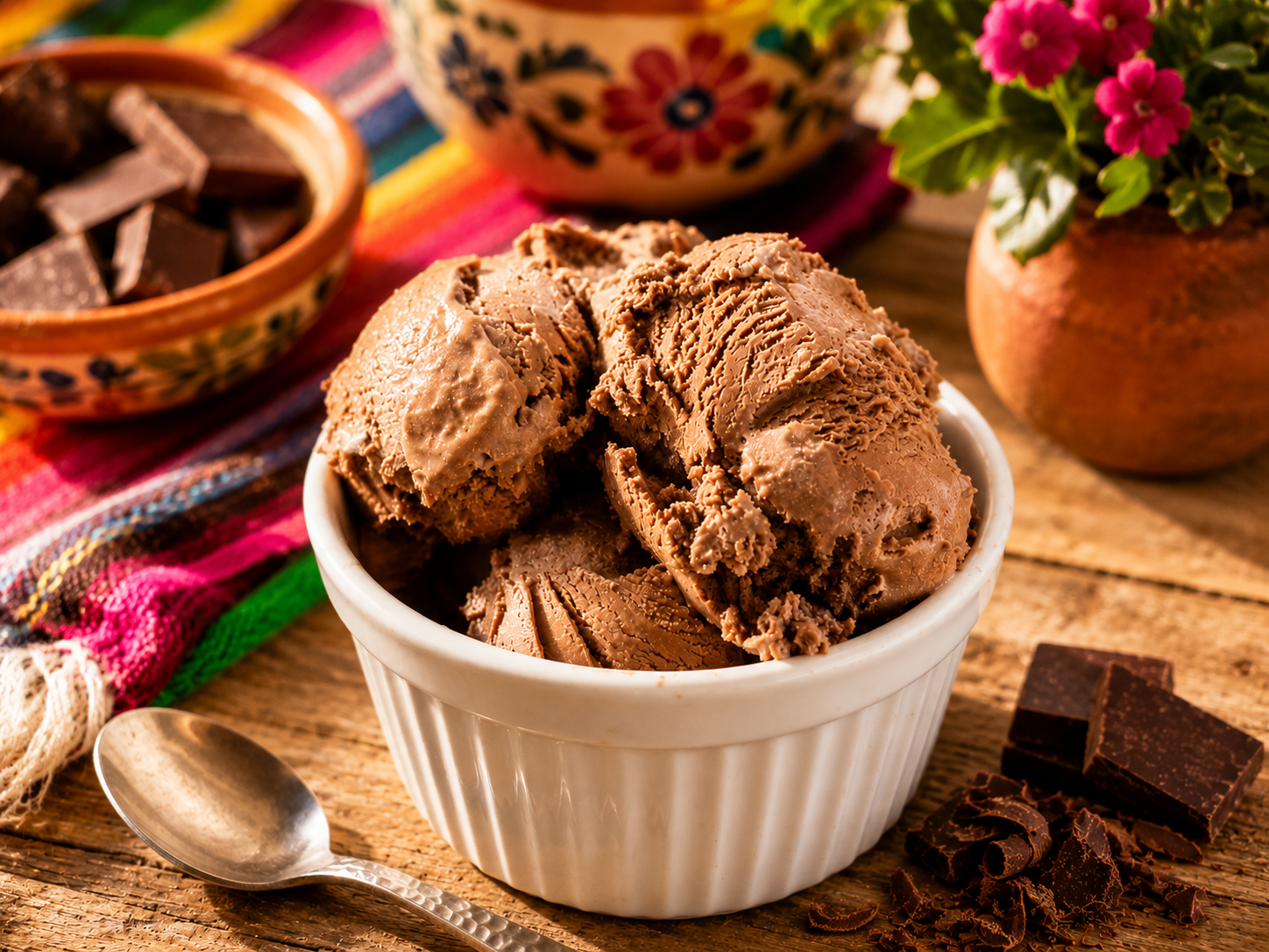Almost Sugar-Free Chocolate Ice Cream